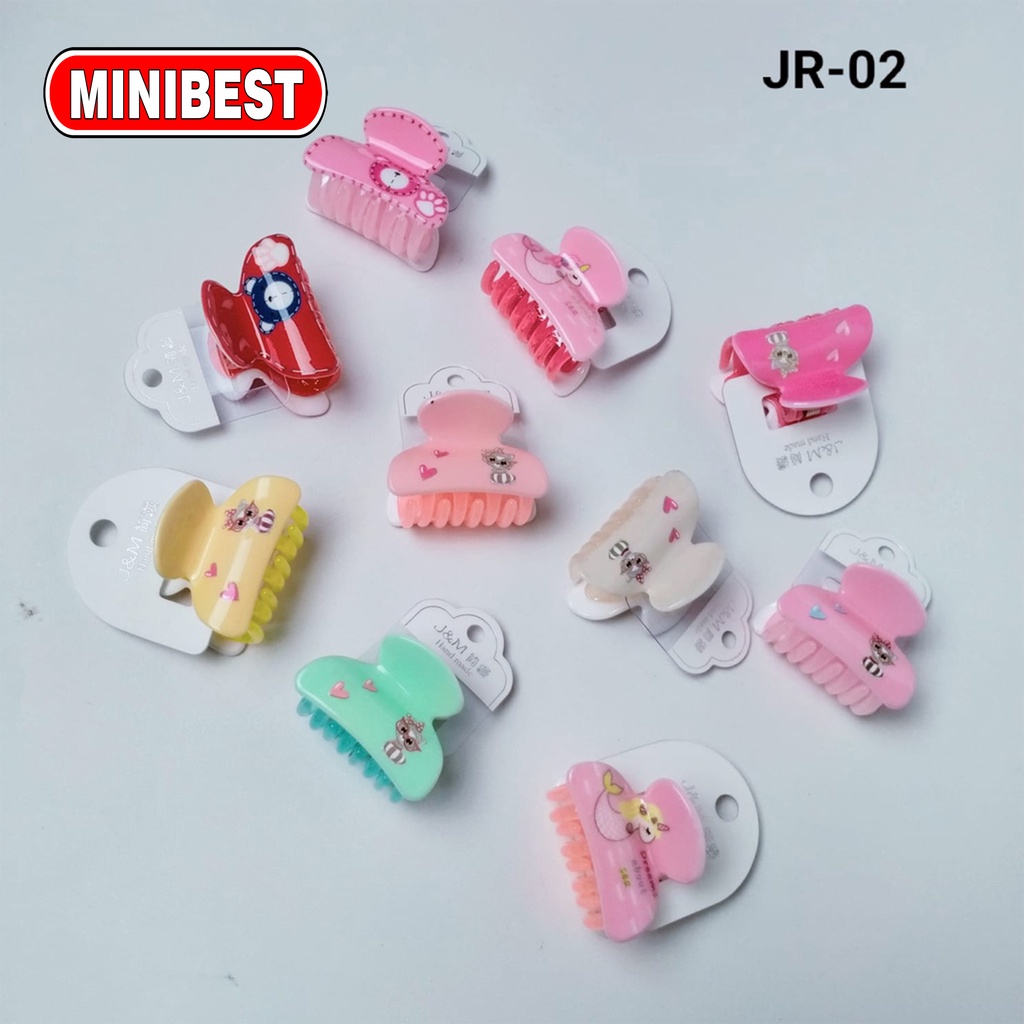 Minibest Jepit Rambut Akrilik Motif Buah Lucu (1PC)