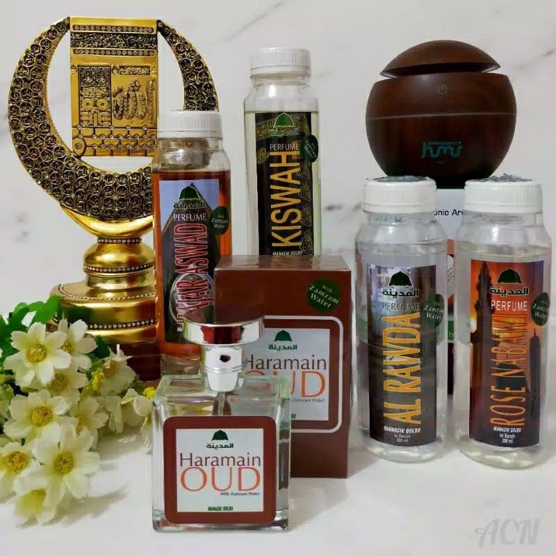 Parfum Al Madinah Pengharum Ruangan dan Mobil Aroma Haramain Kiswah Rose Nabawi Rawdah Hajar Aswad