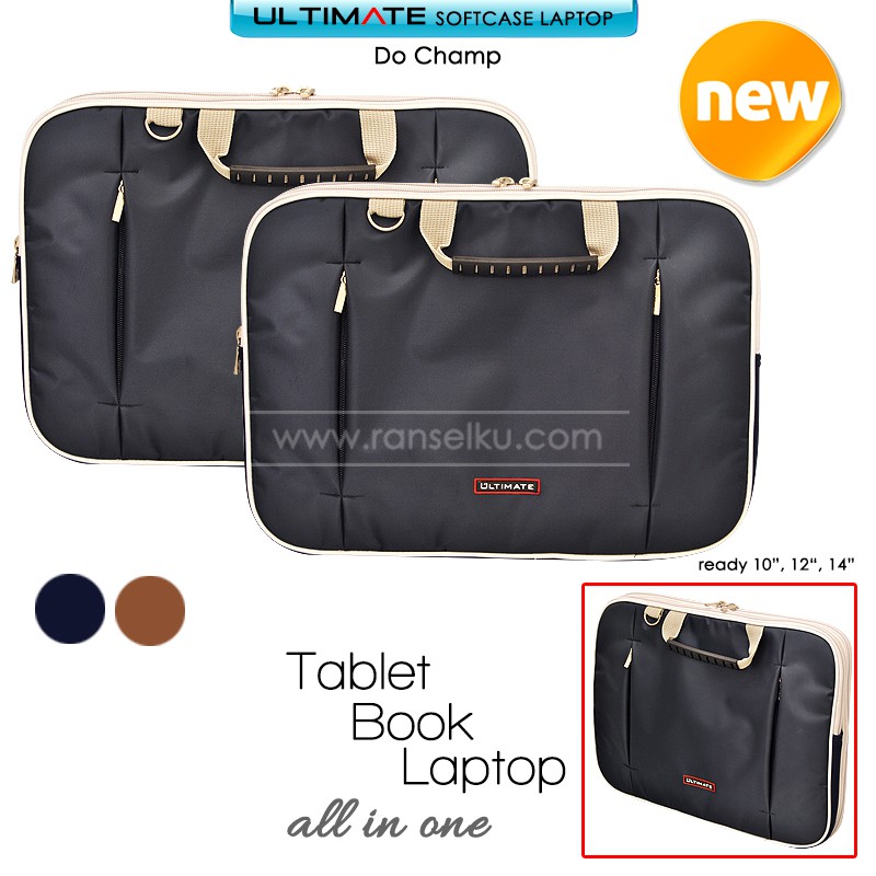 tas laptop ultimate double champ 12&quot; dan 14&quot;