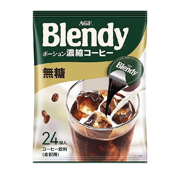 AGF Blendy Potion / Kapsul Concentrated Coffee Unsweetened 24 x 18 Gram