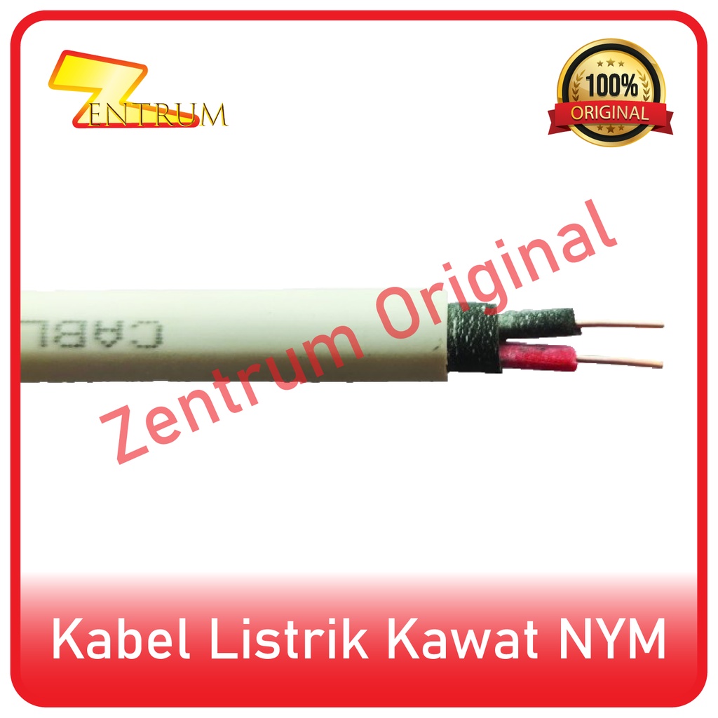 KABEL LISTRIK KAWAT NYM 2 x 1.5 (50 Meter)