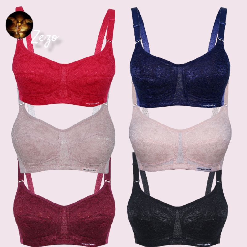 BH Christine bra brukat tanpa kawat full cup non wire CBR-2106