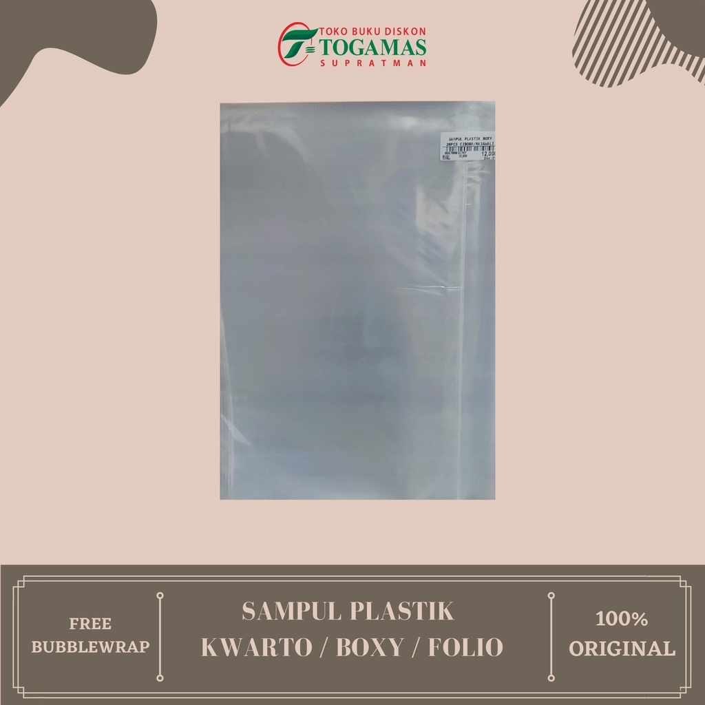 Jual Sampul Plastik Kwarto Boxy Folio Cibobo Rajawali Indonesia