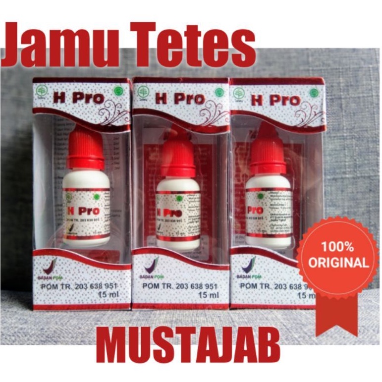 H PRO_Jamu tetes Mustajab ASLI Harga Spesial