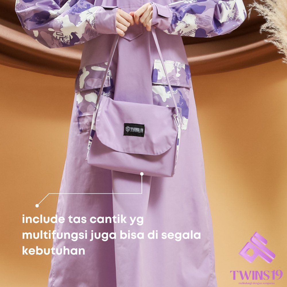 Jas Hujan Gamis Wanita Syar'i Jumbo big size Fashionable Premium Bisa COD TWINS19 OFFICIAL