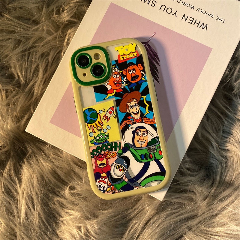 IPHONE Casing Ponsel Graffiti Buzz Lightyear Trendi Untuk Iphone12 13 11 Pro Max X Xs Max Xr Trfgd