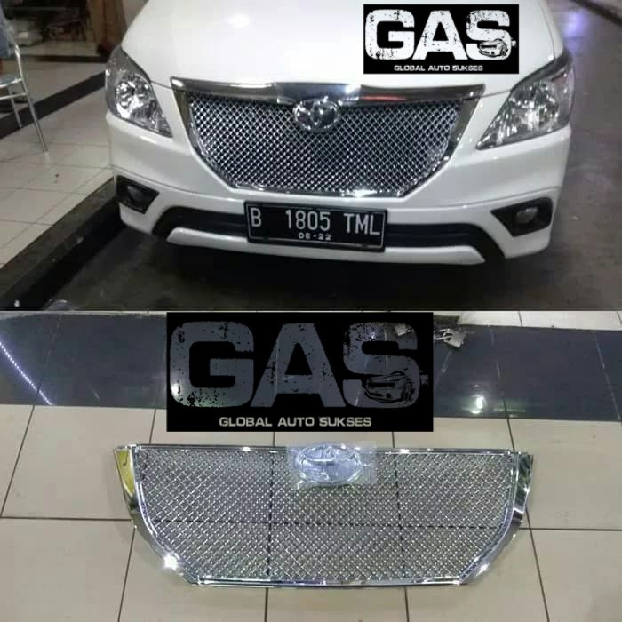 Grill Bumper Depan Toyota Grand Innova 2014 Model Bentley Chrome
