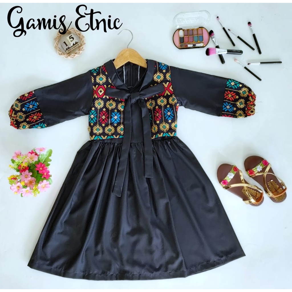 Gamis Etnic Anak Unik/Busana Muslim/Gamis Anak