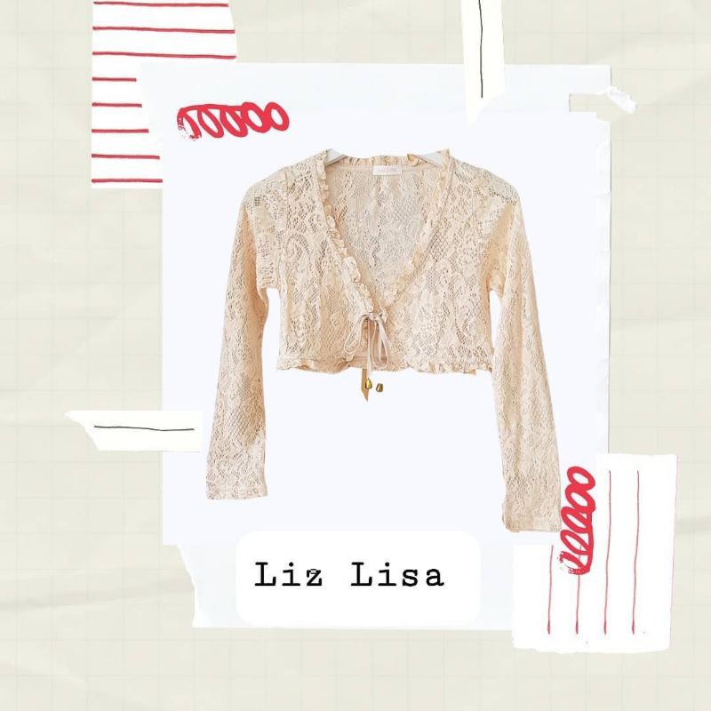 Cardigan Crop Lace Liz Lisa