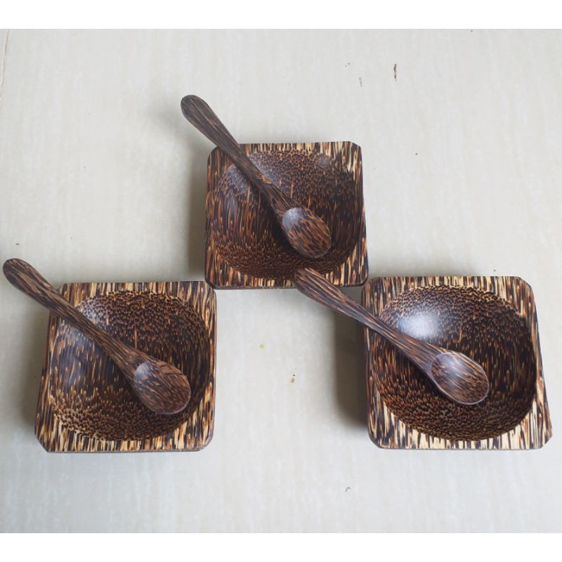 set kotak masker  kayu aren 8cm.