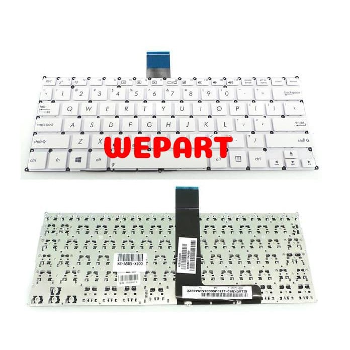 Keyboard Laptop Asus X200 X200CA X200MA X200LA F200CA F200LA F200MA R202 R202LA R202FA R202MA