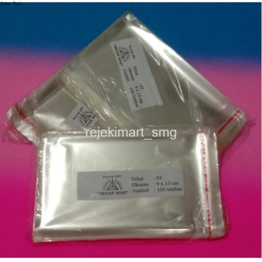

BANYAK DIBURU!!! Plastik OPP 9x13 cm Seal/Lem