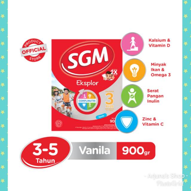 SGM Eksplor 3+ Pro-GressMaxx Rasa Madu / Vanila / Cokelat 900gr