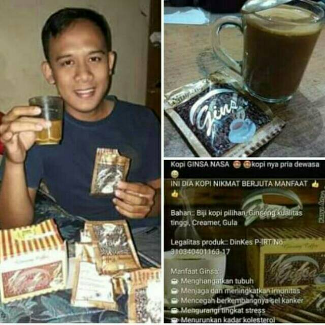 

KOPI GINSENG NASA / Kopi GINSA / minuman Kesehatan Keluarga