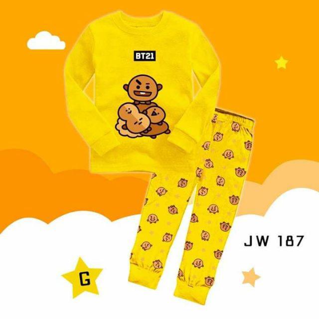 Piyama Anak Import Bt21 Edition Size Junior Baju Tidur Anak Import Shopee Indonesia