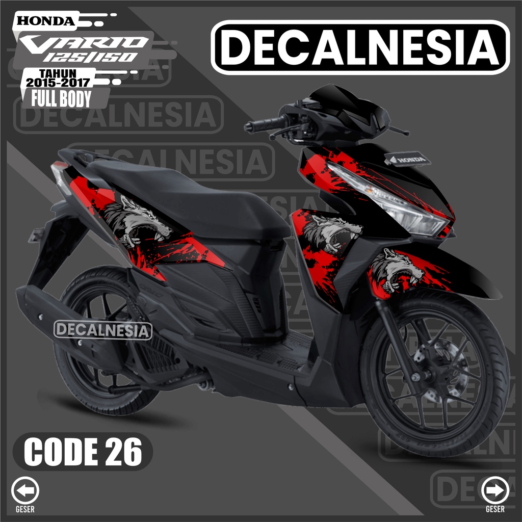 Sticker Decal Vario Led 125 150 Full Body Stiker 2015 2016 2017 2018 Motor Honda Aksesoris Variasi S