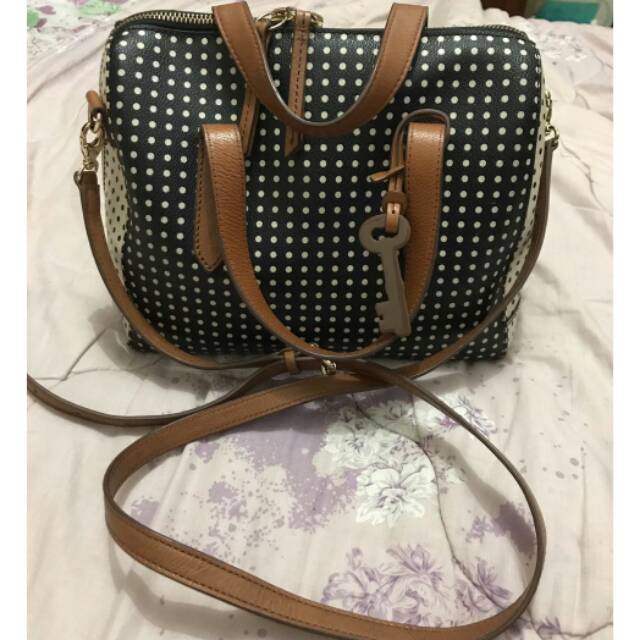 Fossil Sidney Satchel Polka