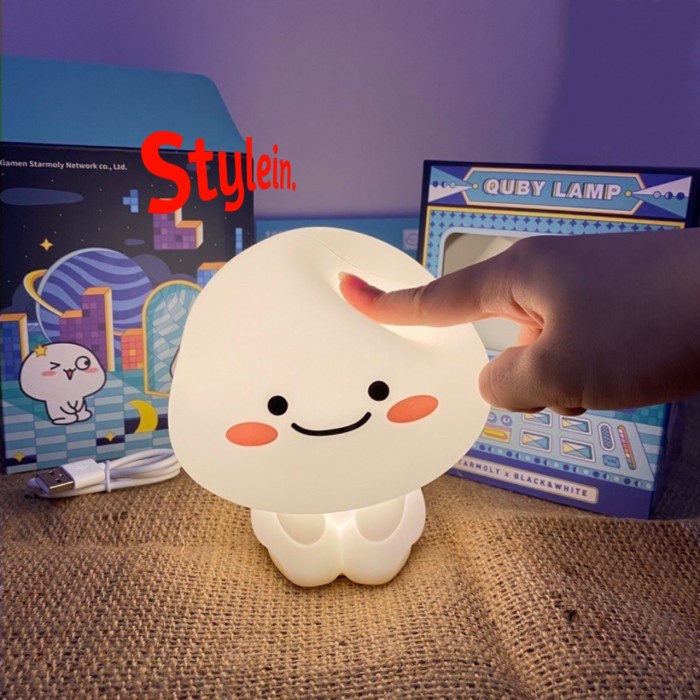 LED QUBY BONEKA si Pentol Night Light Lampu Tidur Lampu santai boneka - LED QUBY mini