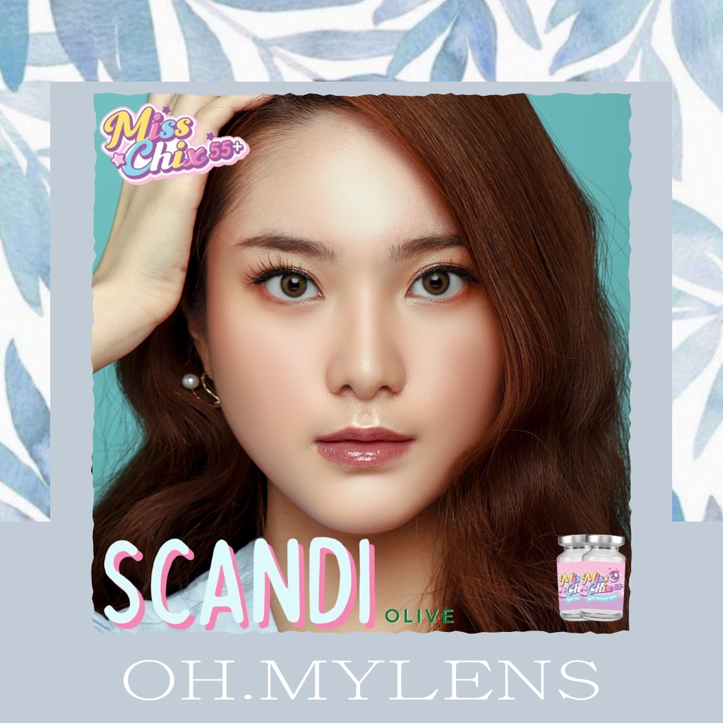 Softlens Minus Normal Beda Minus SCANDI OLIVE | Soflens Mines Warna Natural | Soflen Mata Minus Mata