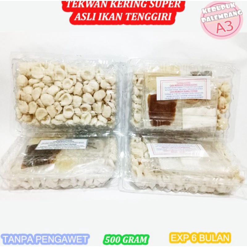 

tekwan kering super ikan asli tenggiri khas Palembang 500 gram