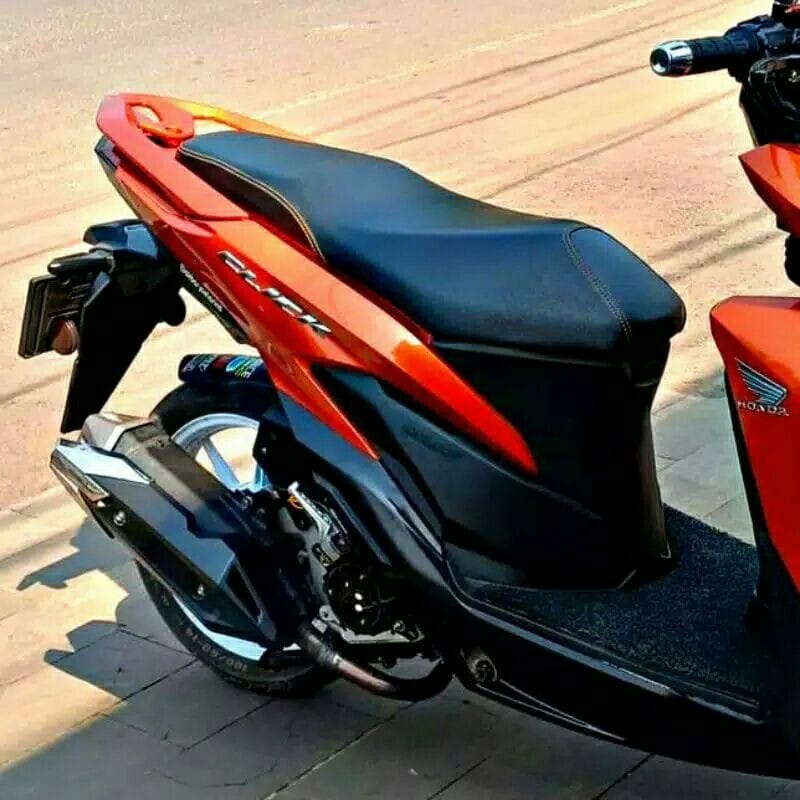 Jok motor honda vario 160 bahan kulit mbtech original-jok vario 160