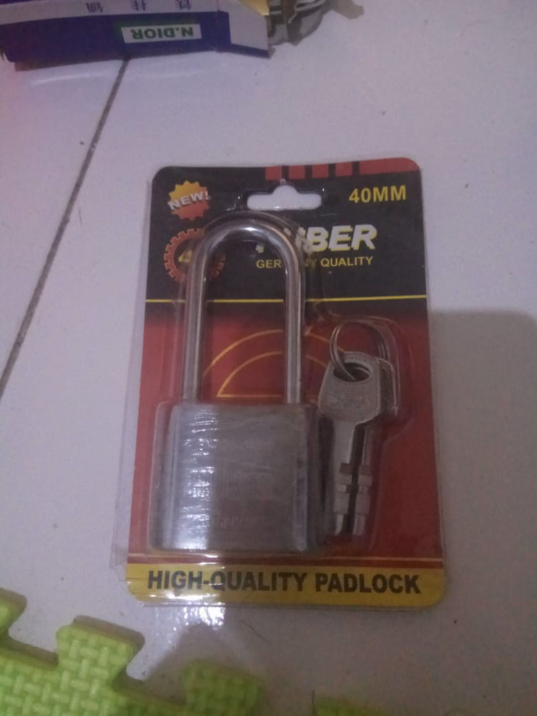 Gembok Putih Panjang 40m 3 Key