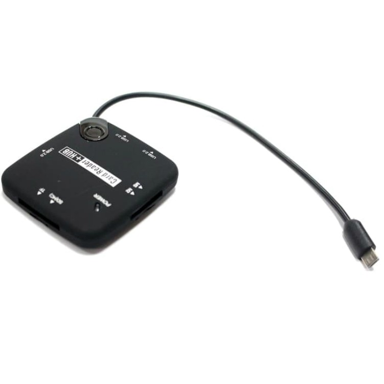 Micro USB to OTG Card Reader and 2 USB 2.0 Port - 3228