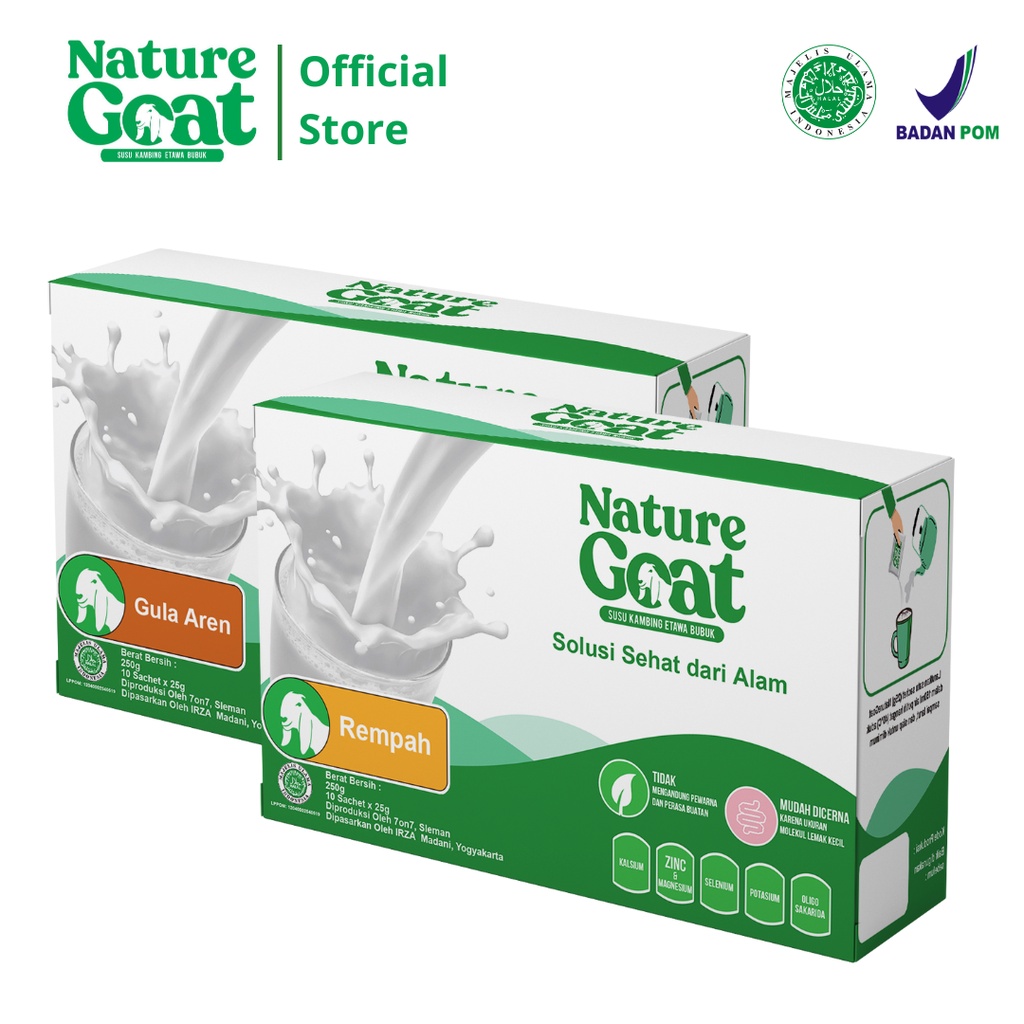 

Susu Kambing Etawa Rasa Gula Aren & Rempah - NatureGoat