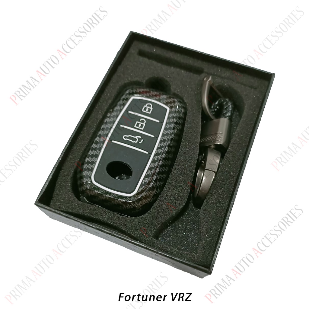 Casing Kunci Remote Mobil Carbon Fiber - Fortuner VRZ