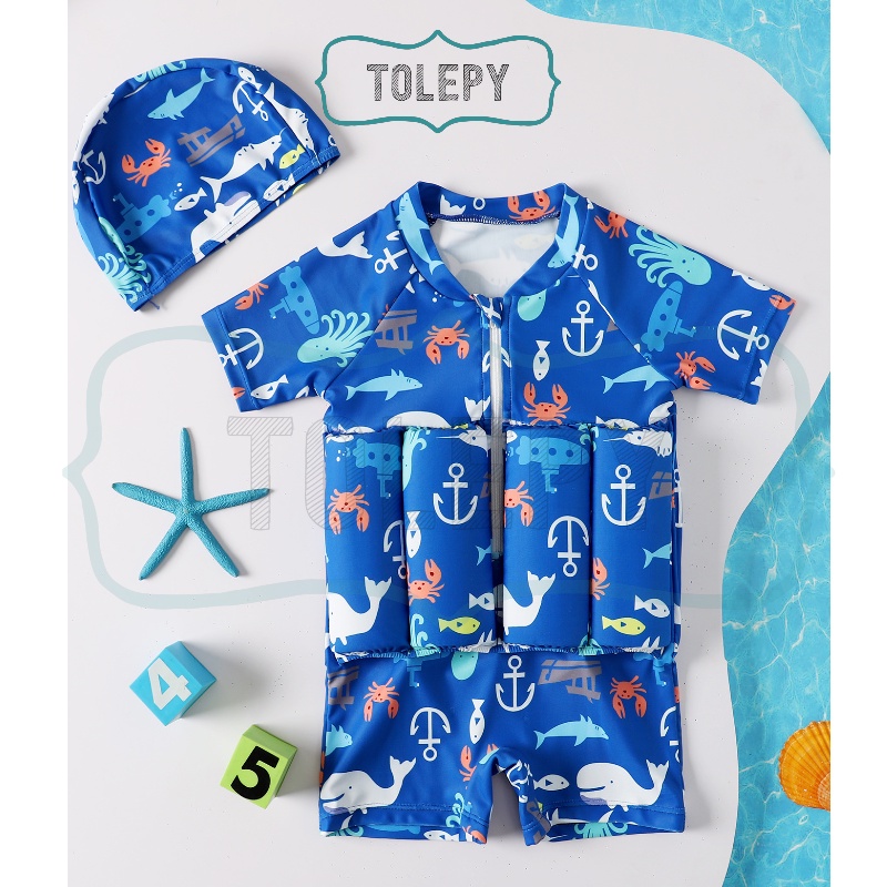 Baju Renang Apung Bayi Swimsuit Baby Perempuan Laki laki Flowswim Floating Swimsuit Baby