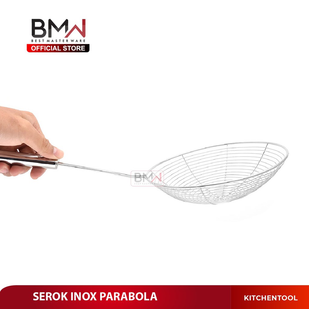 BMW Kitchen Ware - Saringan / Serok Inox Masakan Kerupuk Stainless Steel parabola