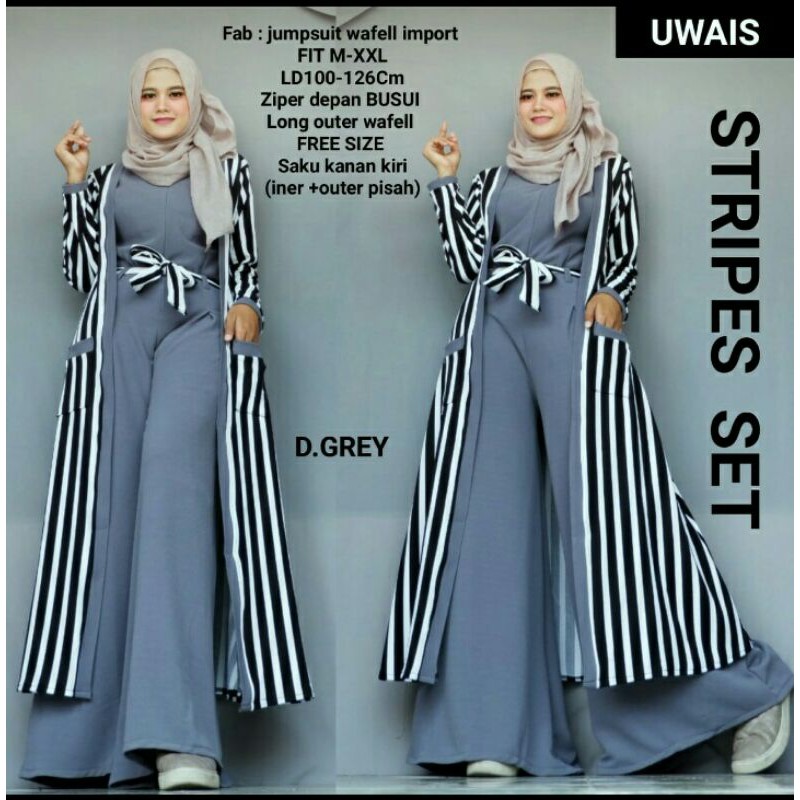 Stripes Setelan Ori By Uwais //