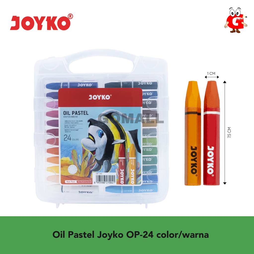 

Crayon oil pastel Joyko 24 warna