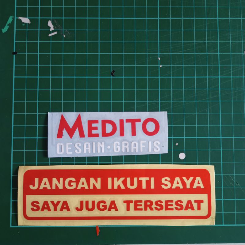 Sticker Cutting Jangan Ikuti Saya