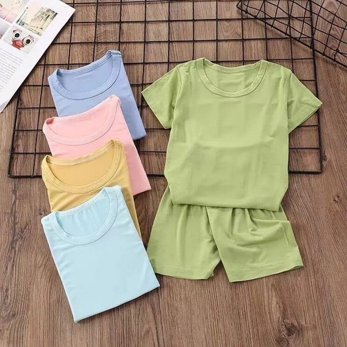 Jeco fashion Set anak polos (soft spandex)