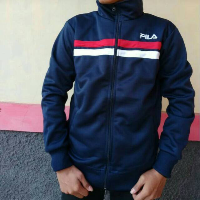 TRACKTOP FILA LINE NAVY ‹ JAKET PRIA ORIGINAL ‹ EF