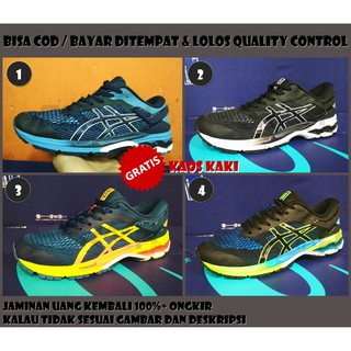  Sepatu  Running Volley Gym Gel  Kayano  26  Navy Yellow Man 