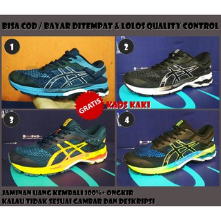  Sepatu  Running Volley Gym Gel  Kayano  26  Navy Yellow Man 