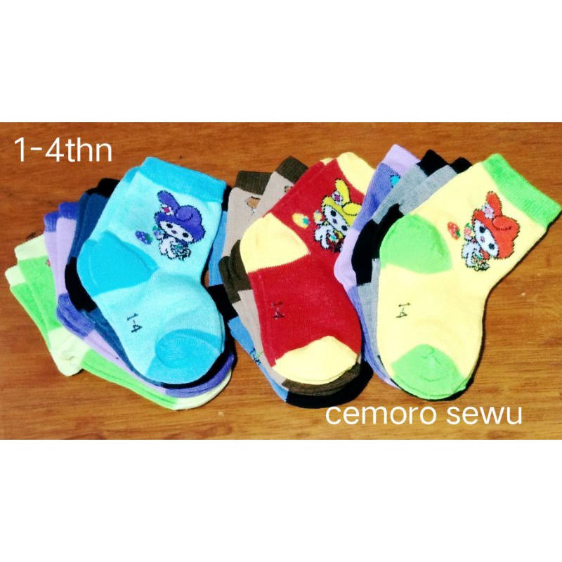 kaos kaki anak usia 1-4 tahun cowok cewek