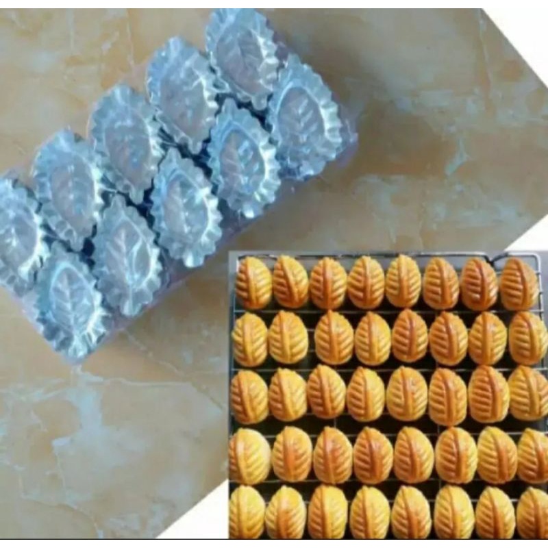 Cetakan Nastar Daun / Cetakan Nastar Bunga ( 20 pcs )