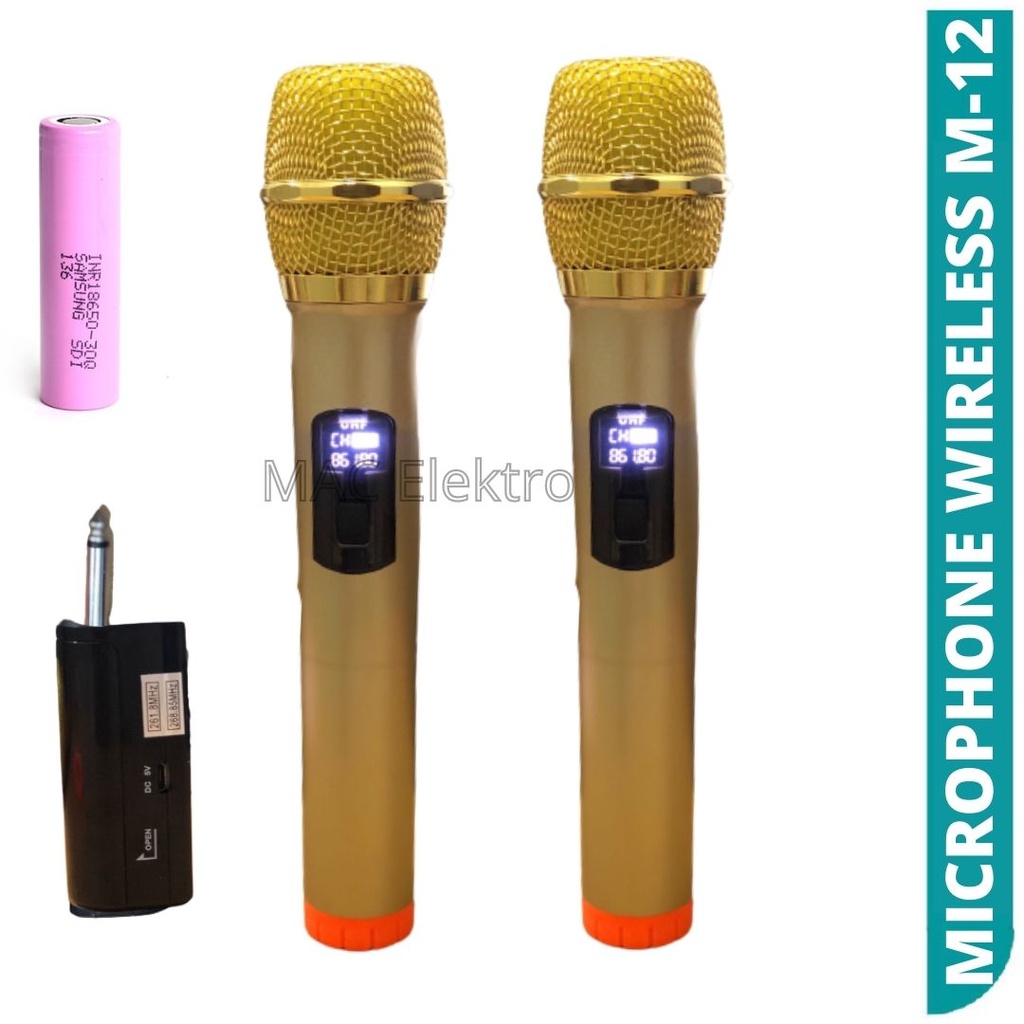 MIC WIRELESS  /MICROPHONE WIRELESS M -11 dan M-12