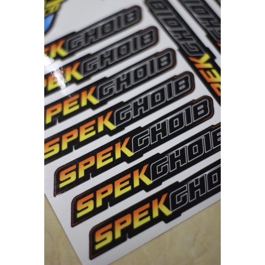 

STICKER STIKER SPEK GHOIB