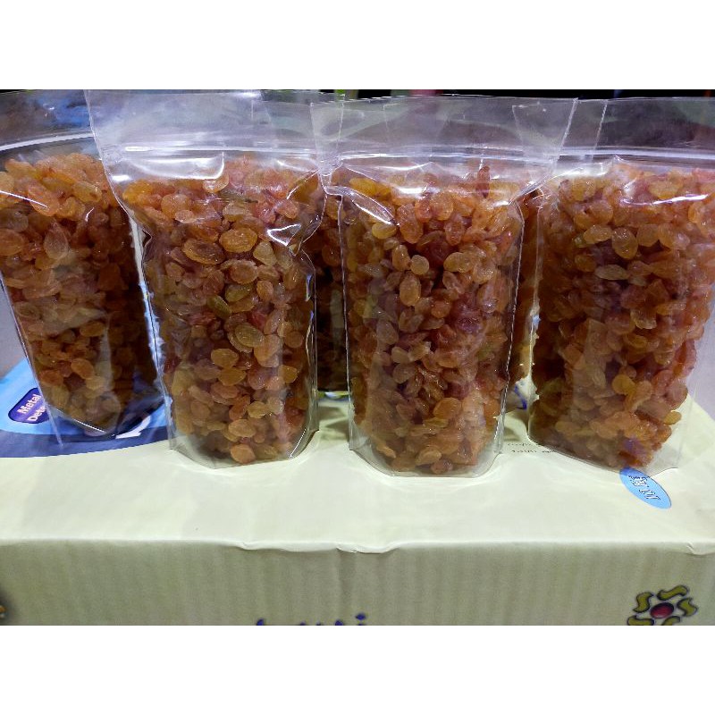 

Kismis Simin 250gr Raisin Mutiara Manis Anggur Kering Kuning Enak Segar Import India