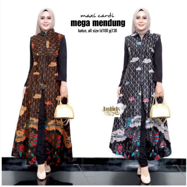 BG - maxi cardi mega mendung outer longvest batik cardigan oter