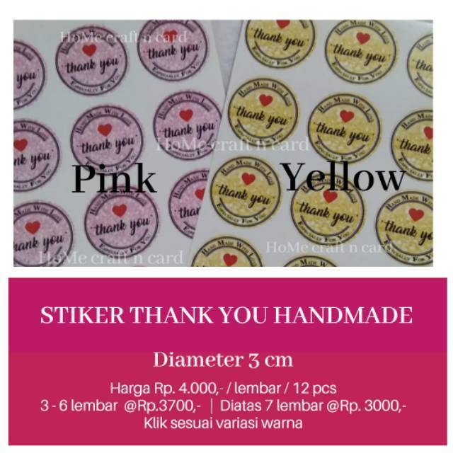 

Stiker Thanks for your order / sticker / stiker thank you