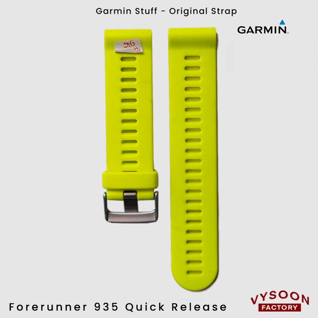 Strap Rubber Smartwatch Garmin Forerunner 935 Original - Yellow