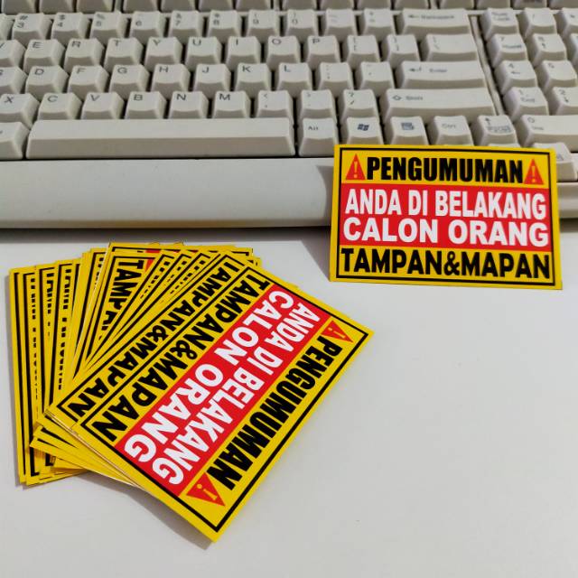 

STIKER WARNING BELI 1 DAPAT 5