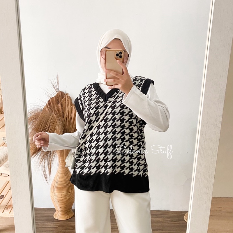 DELONIX | Houndstooth vest zara