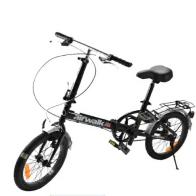 JUAL RUGI SEPEDA LIPAT ACE Airwalk 16 Inci 1-Speed - Hitam SALAH BELI, BELUM DIPAKAI