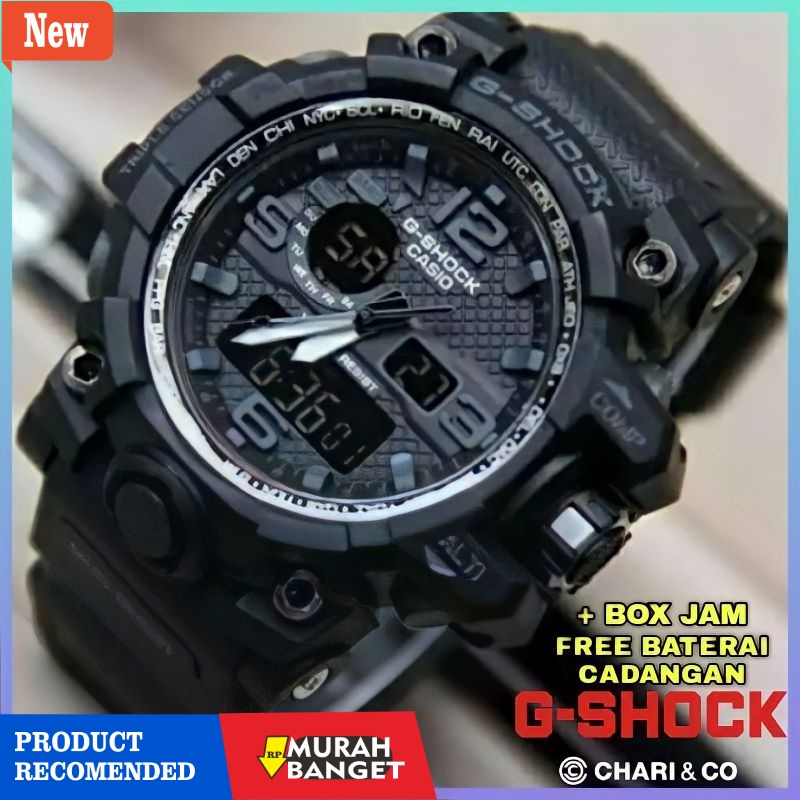 Jam digital pria terbaik- GRADE ORI - JAM TANGAN PRIA G-SHOCK DUALTIME GWG anti air G Shock sport ja